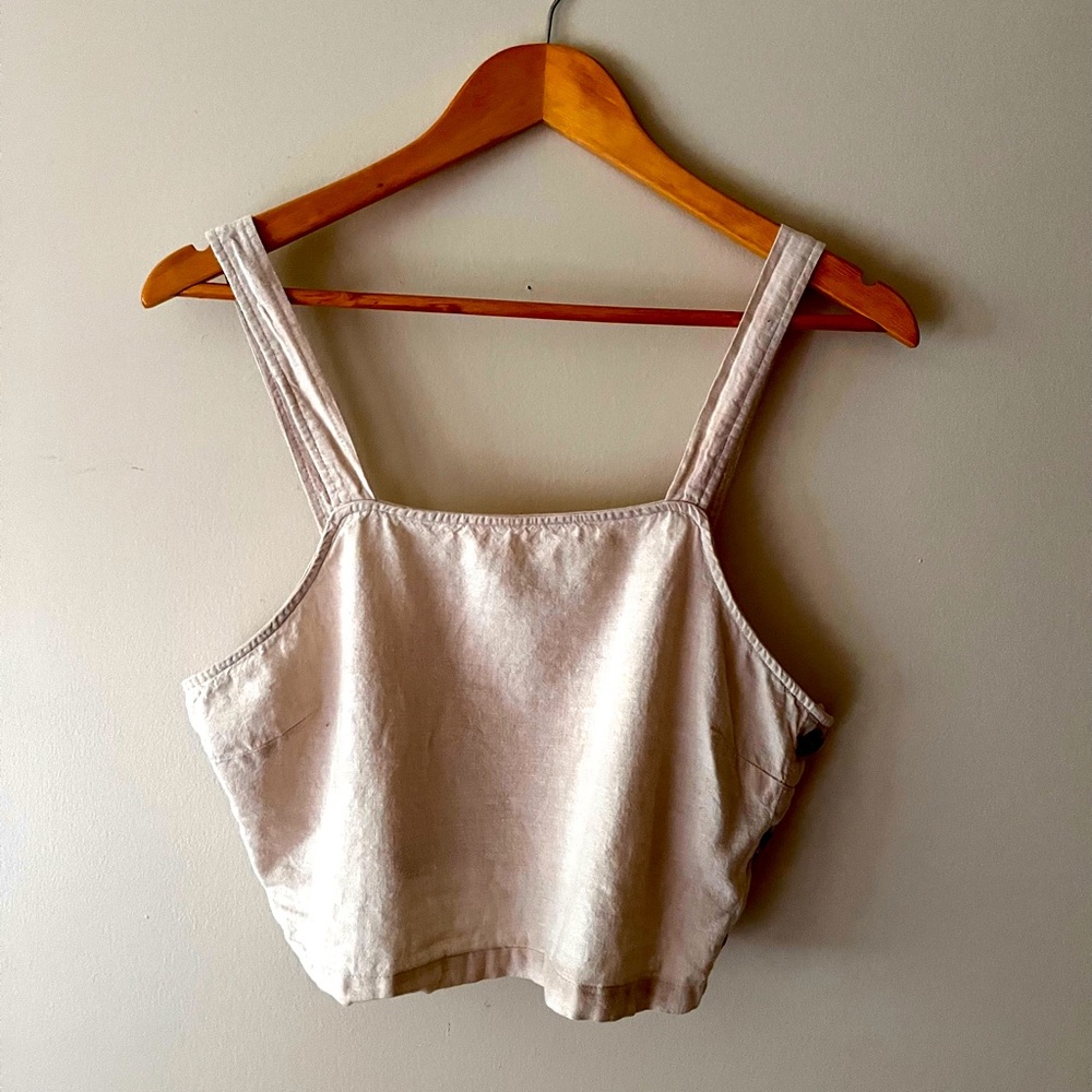 Marine Layer Linen crop top